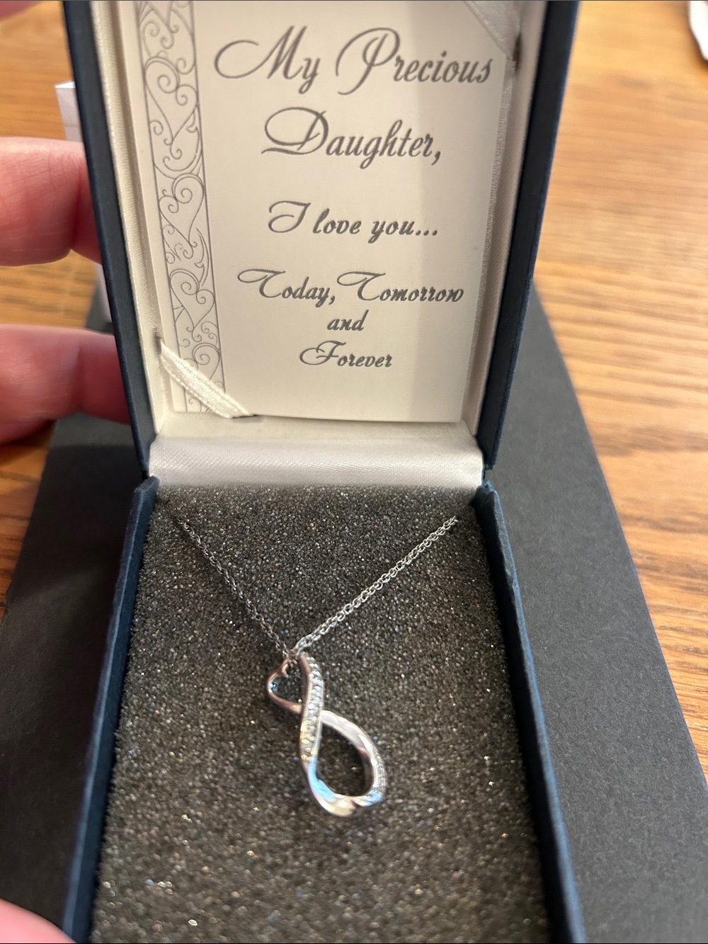 Sterling Silver Infinity Pendant Necklace